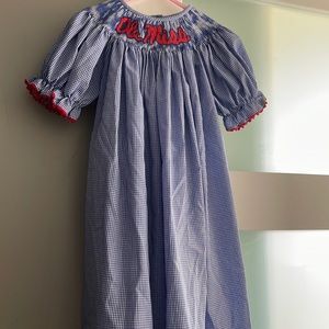 Ole Miss smocked dress